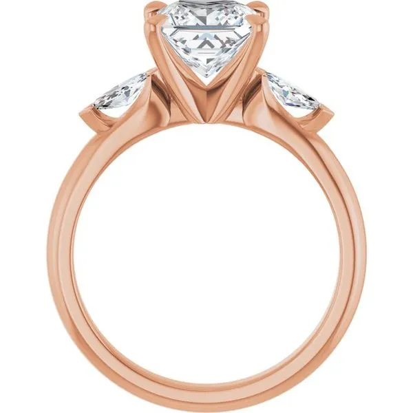 Claw-Prong Three-Stone Engagement Ring Image 2 J. Thomas Jewelers Rochester Hills, MI