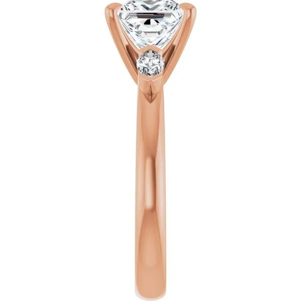 Claw-Prong Three-Stone Engagement Ring Image 4 Vulcan's Forge LLC KANSAS CITY, MO