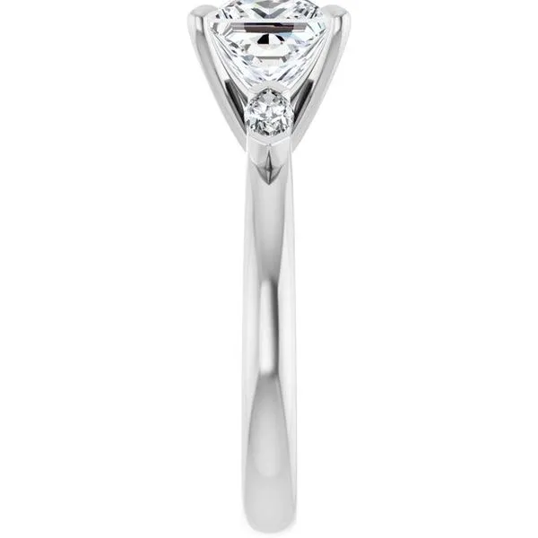 Claw-Prong Three-Stone Engagement Ring Image 4 Vulcan's Forge LLC KANSAS CITY, MO