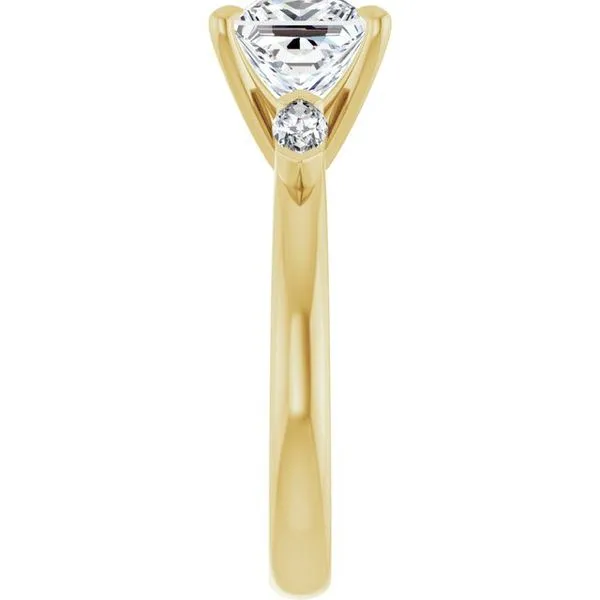 Claw-Prong Three-Stone Engagement Ring Image 4 Vulcan's Forge LLC KANSAS CITY, MO