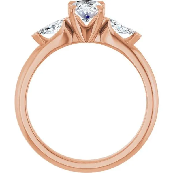 Claw-Prong Three-Stone Engagement Ring Image 2 Raleigh Diamond Fine Jewelry Raleigh, NC