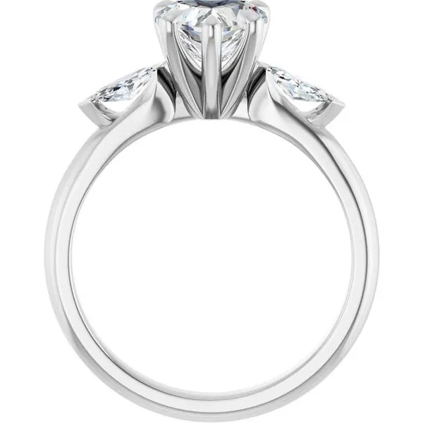 Claw-Prong Three-Stone Engagement Ring Image 2 Mark Jewellers La Crosse, WI