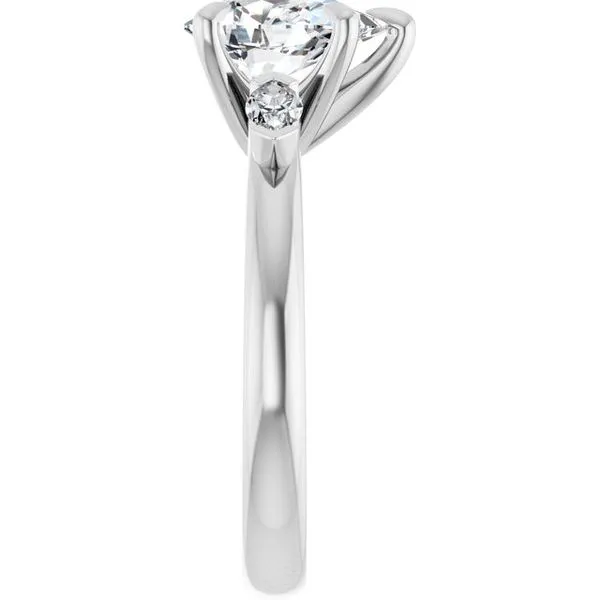 Claw-Prong Three-Stone Engagement Ring Image 4 Raleigh Diamond Fine Jewelry Raleigh, NC