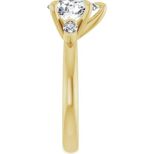 Claw-Prong Three-Stone Engagement Ring Image 4 Futer Bros Jewelers York, PA