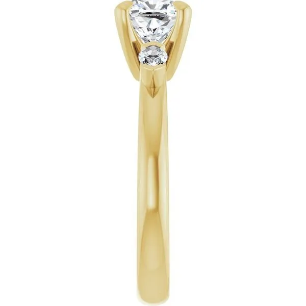 Claw-Prong Three-Stone Engagement Ring Image 4 Virtus Collective Newport Beach , CA