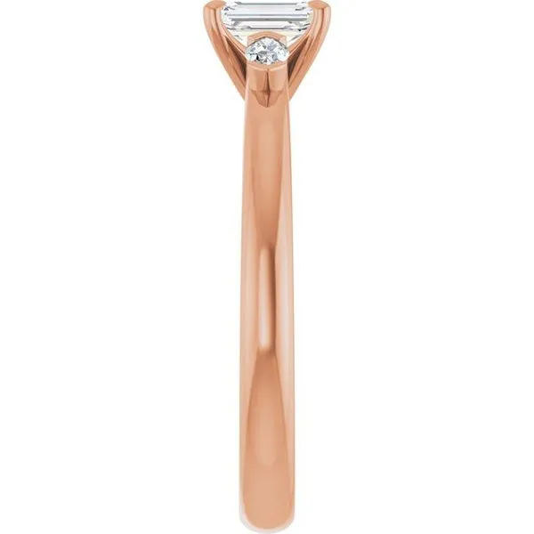 Claw-Prong Three-Stone Engagement Ring Image 4 Mark Jewellers La Crosse, WI