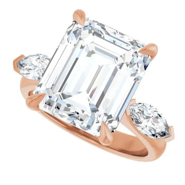 Claw-Prong Three-Stone Engagement Ring Image 5 Jimmy Smith Jewelers Decatur, AL