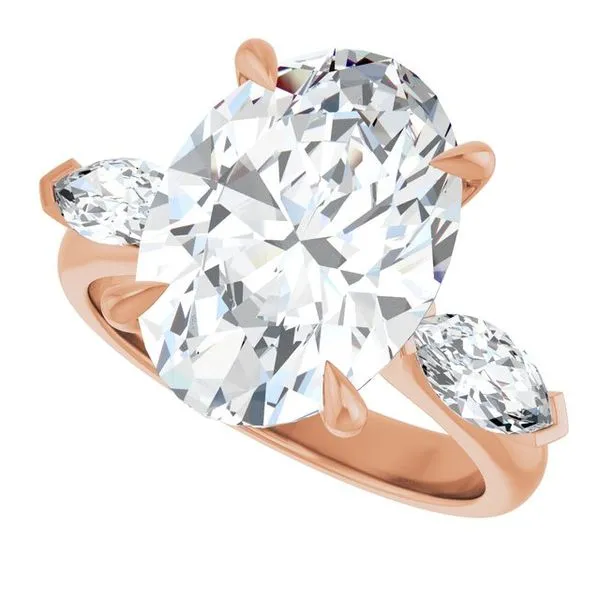 Claw-Prong Three-Stone Engagement Ring Image 5 Futer Bros Jewelers York, PA