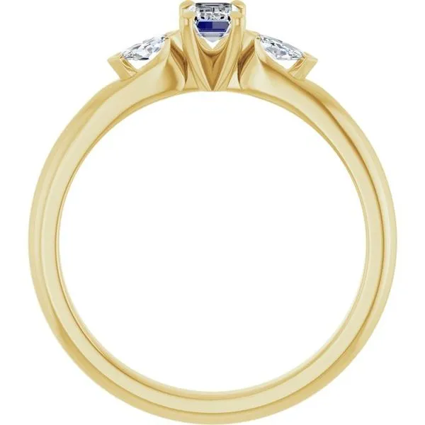 Claw-Prong Three-Stone Engagement Ring Image 2 Mark Jewellers La Crosse, WI