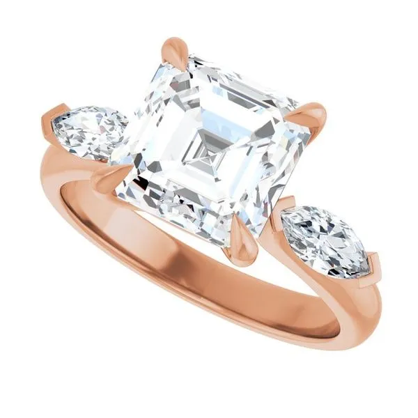 Claw-Prong Three-Stone Engagement Ring Image 5 Futer Bros Jewelers York, PA