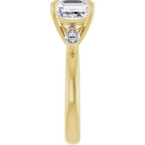 Claw-Prong Three-Stone Engagement Ring Image 4 Mark Jewellers La Crosse, WI