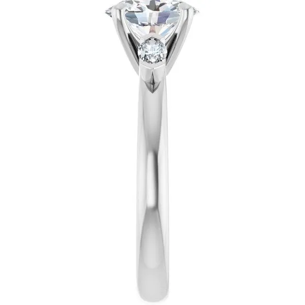 Claw-Prong Three-Stone Engagement Ring Image 4 Clater Jewelers Louisville, KY
