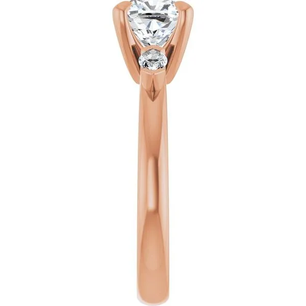 Claw-Prong Three-Stone Engagement Ring Image 4 Futer Bros Jewelers York, PA