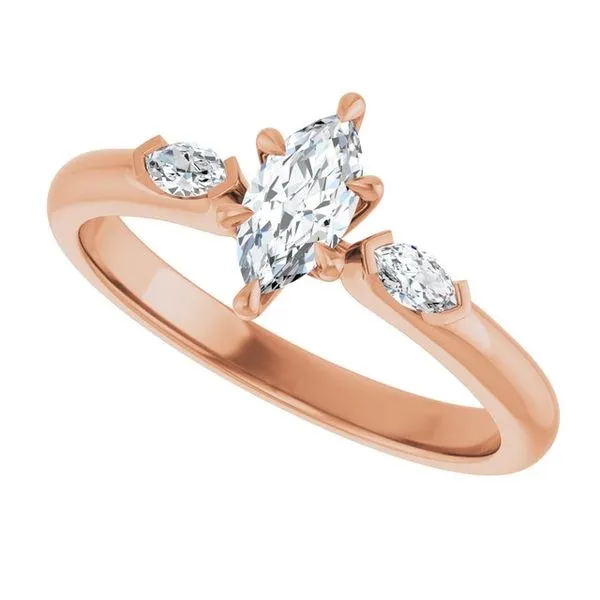 Claw-Prong Three-Stone Engagement Ring Image 5 Clater Jewelers Louisville, KY