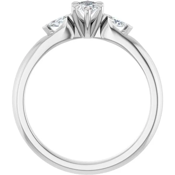Claw-Prong Three-Stone Engagement Ring Image 2 Jimmy Smith Jewelers Decatur, AL