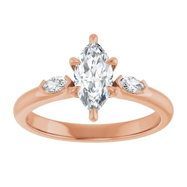 Claw-Prong Three-Stone Engagement Ring Image 3 Clater Jewelers Louisville, KY