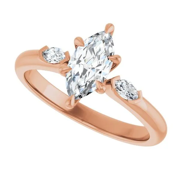 Claw-Prong Three-Stone Engagement Ring Image 5 Raleigh Diamond Fine Jewelry Raleigh, NC