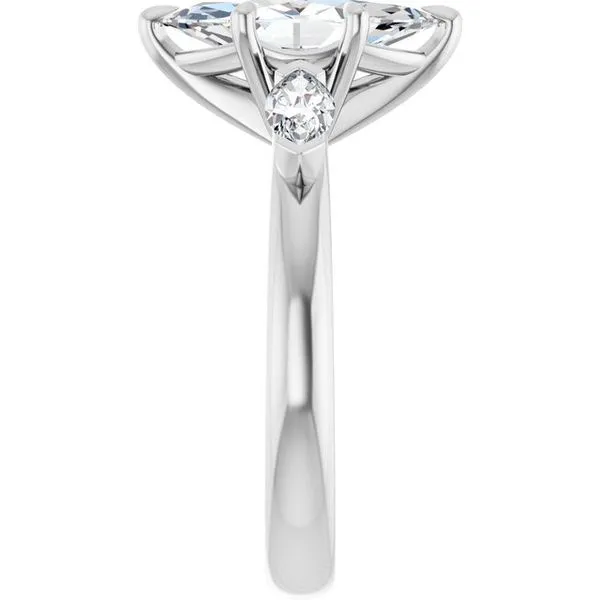 Claw-Prong Three-Stone Engagement Ring Image 4 Mark Jewellers La Crosse, WI