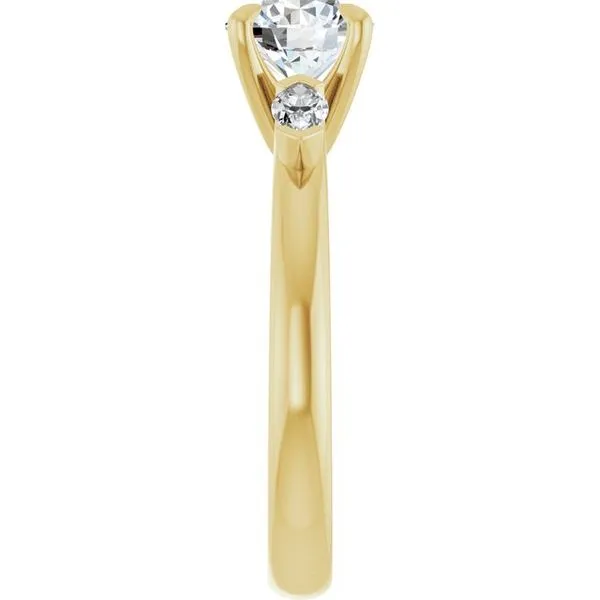 Claw-Prong Three-Stone Engagement Ring Image 4 Mark Jewellers La Crosse, WI