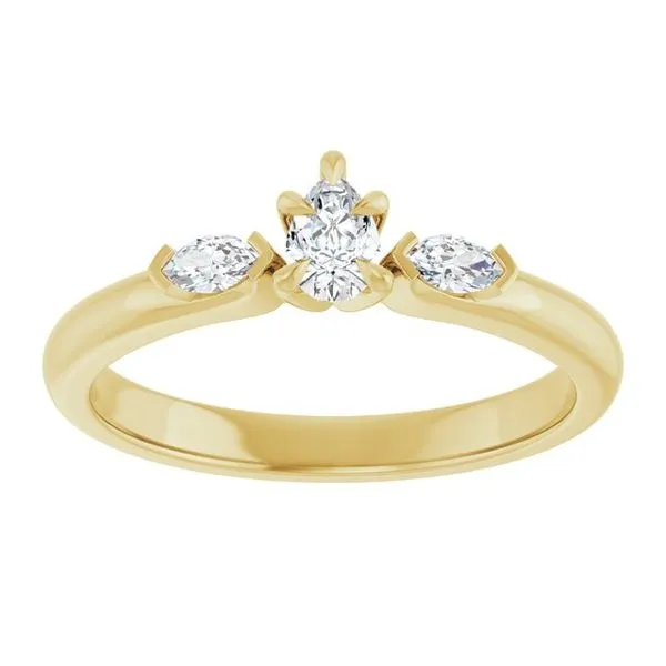 Claw-Prong Three-Stone Engagement Ring Image 3 Mark Jewellers La Crosse, WI