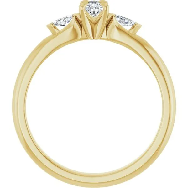 Claw-Prong Three-Stone Engagement Ring Image 2 Shipley's Fine Jewelry Hampstead, MD
