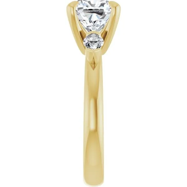 Claw-Prong Three-Stone Engagement Ring Image 4 Futer Bros Jewelers York, PA