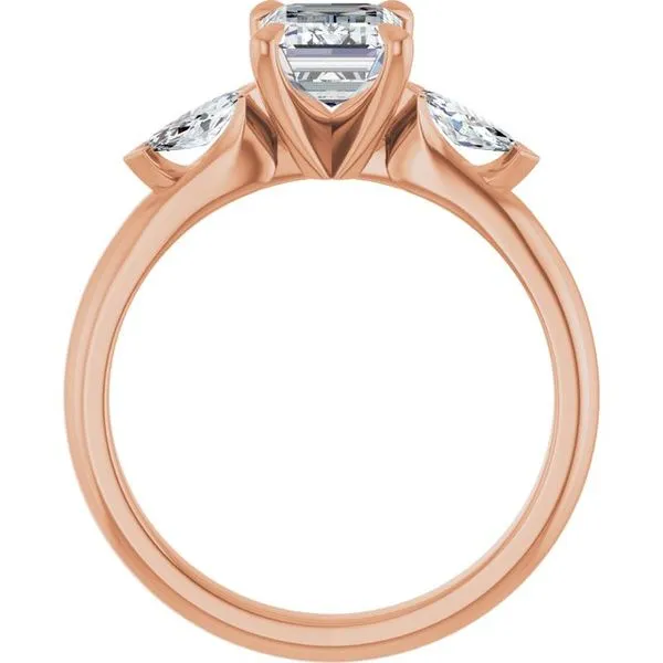 Claw-Prong Three-Stone Engagement Ring Image 2 Vulcan's Forge LLC KANSAS CITY, MO