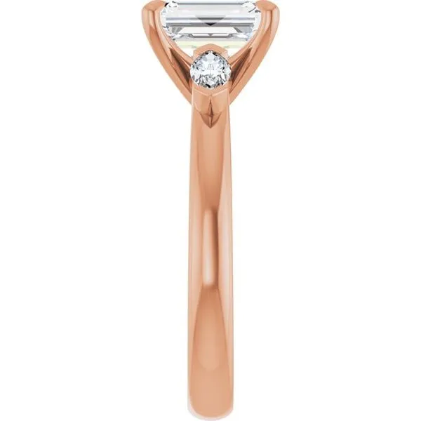 Claw-Prong Three-Stone Engagement Ring Image 4 Raleigh Diamond Fine Jewelry Raleigh, NC