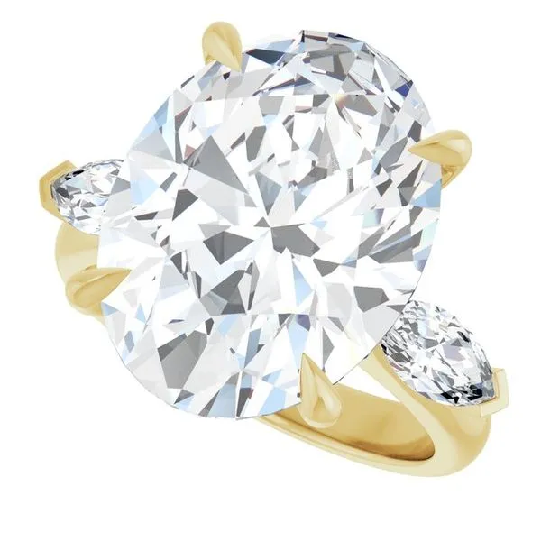 Claw-Prong Three-Stone Engagement Ring Image 5 Mark Jewellers La Crosse, WI