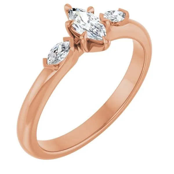 Claw-Prong Three-Stone Engagement Ring Clater Jewelers Louisville, KY