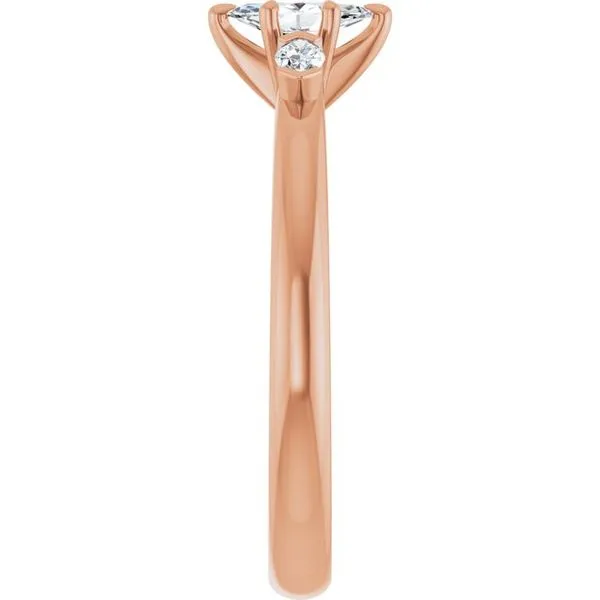 Claw-Prong Three-Stone Engagement Ring Image 4 Shipley's Fine Jewelry Hampstead, MD