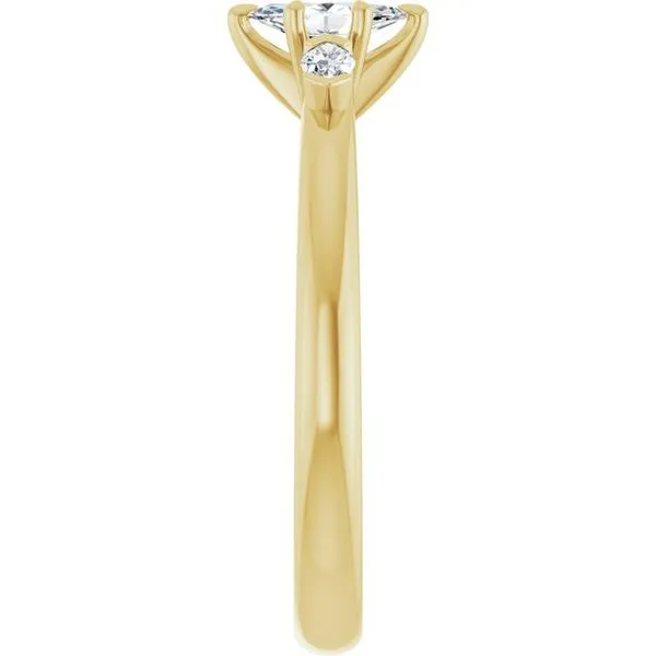 Claw-Prong Three-Stone Engagement Ring Image 4 Clater Jewelers Louisville, KY