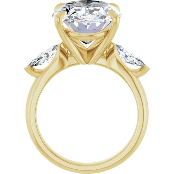 Claw-Prong Three-Stone Engagement Ring Image 2 Clater Jewelers Louisville, KY