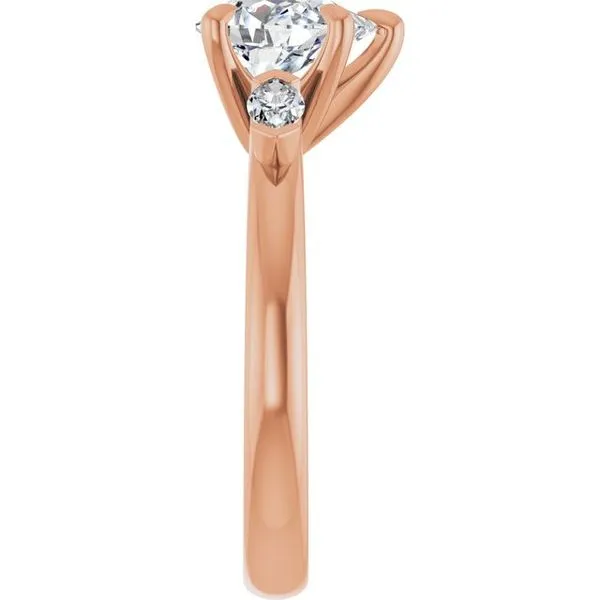 Claw-Prong Three-Stone Engagement Ring Image 4 Mark Jewellers La Crosse, WI