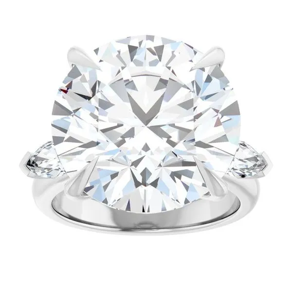 Claw-Prong Three-Stone Engagement Ring Image 3 JF Jones Jewelers Rochester, NY