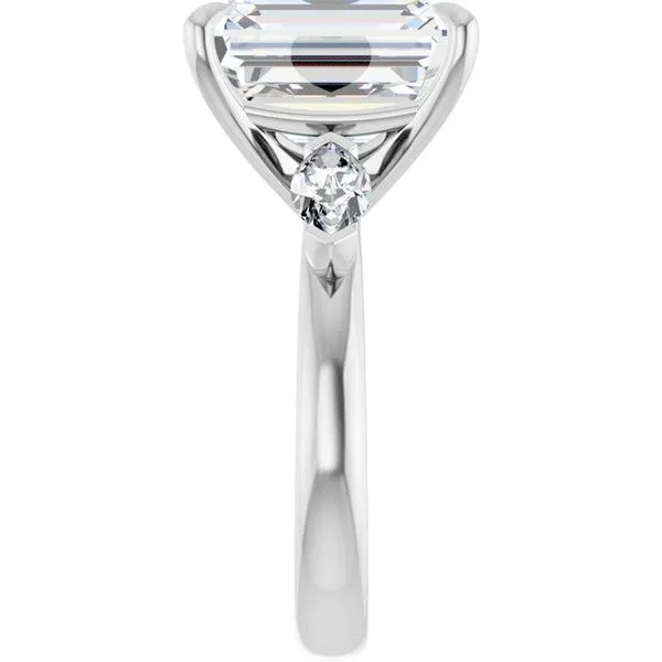 Claw-Prong Three-Stone Engagement Ring Image 4 Natale Jewelers Sewell, NJ