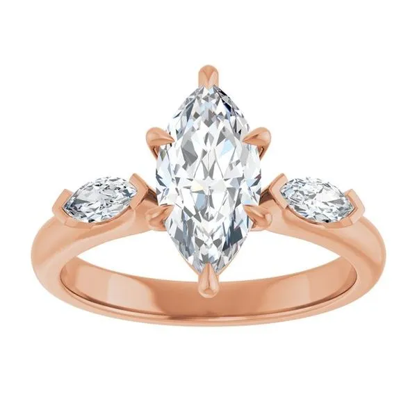 Claw-Prong Three-Stone Engagement Ring Image 3 Mark Jewellers La Crosse, WI