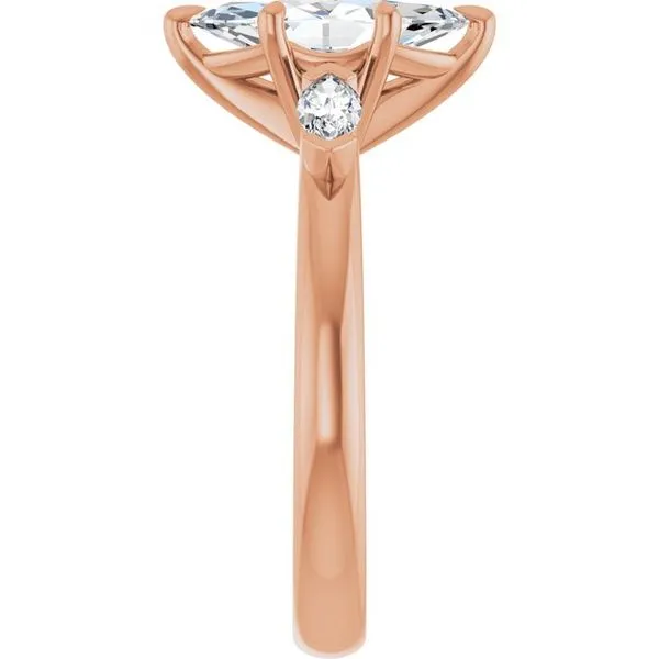 Claw-Prong Three-Stone Engagement Ring Image 4 Arezzo Jewelers Elmwood Park, IL