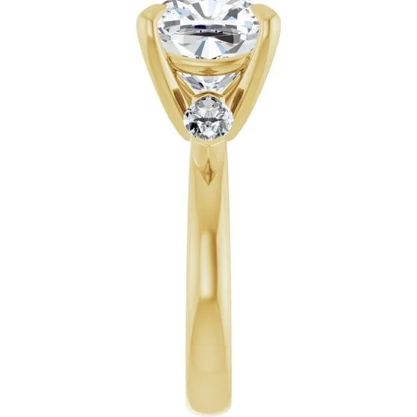 Claw-Prong Three-Stone Engagement Ring Image 4 Natale Jewelers Sewell, NJ