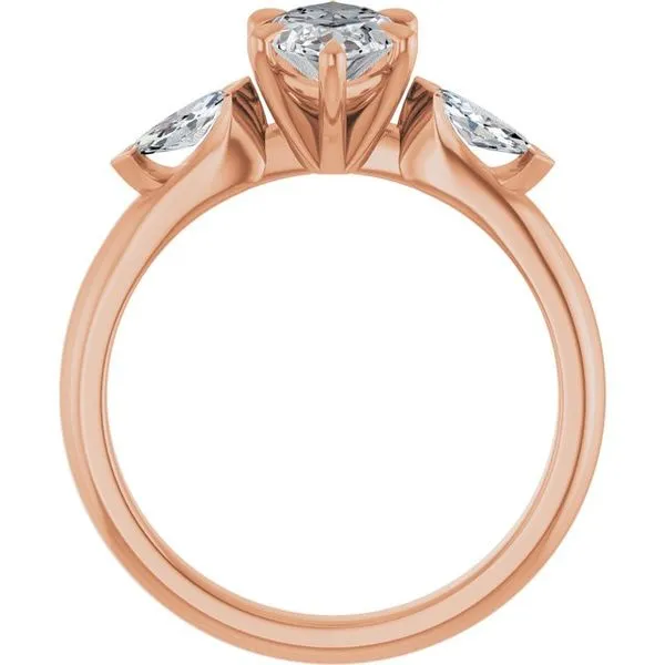 Claw-Prong Three-Stone Engagement Ring Image 2 Shipley's Fine Jewelry Hampstead, MD