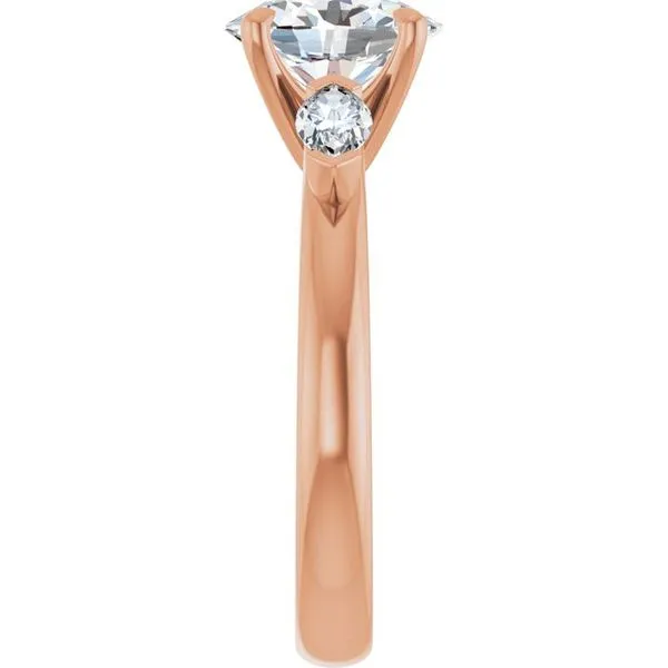 Claw-Prong Three-Stone Engagement Ring Image 4 Vulcan's Forge LLC KANSAS CITY, MO