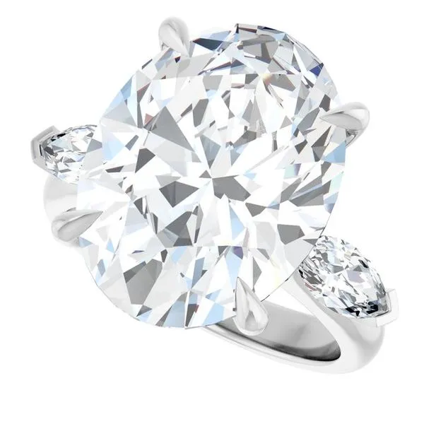 Claw-Prong Three-Stone Engagement Ring Image 5 Don's Jewelry & Design Washington, IA