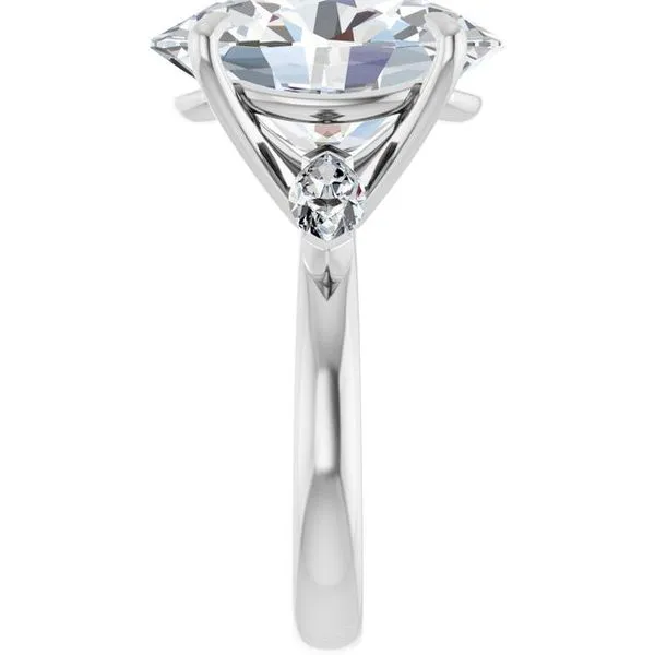 Claw-Prong Three-Stone Engagement Ring Image 4 Don's Jewelry & Design Washington, IA