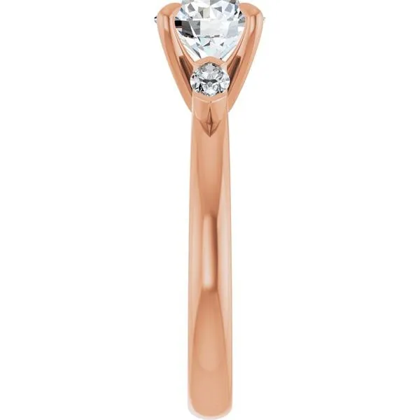 Claw-Prong Three-Stone Engagement Ring Image 4 Clater Jewelers Louisville, KY