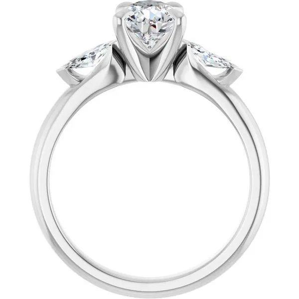 Claw-Prong Three-Stone Engagement Ring Image 2 Mark Jewellers La Crosse, WI