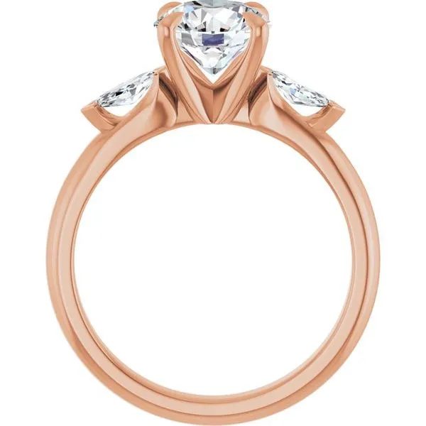 Claw-Prong Three-Stone Engagement Ring Image 2 Clater Jewelers Louisville, KY