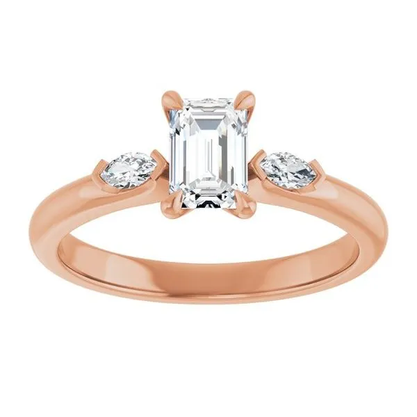 Claw-Prong Three-Stone Engagement Ring Image 3 Mark Jewellers La Crosse, WI