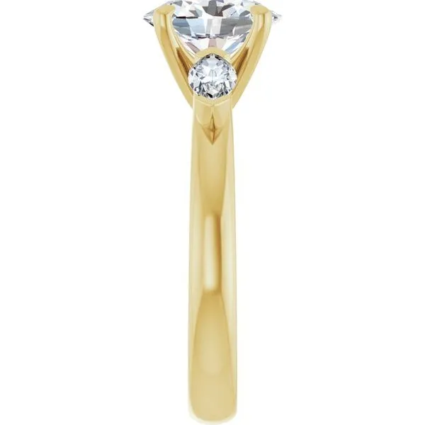 Claw-Prong Three-Stone Engagement Ring Image 4 Clater Jewelers Louisville, KY