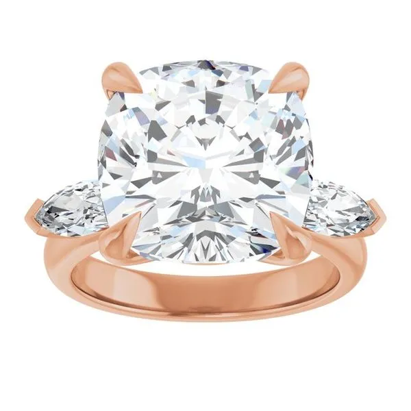 Claw-Prong Three-Stone Engagement Ring Image 3 Shipley's Fine Jewelry Hampstead, MD