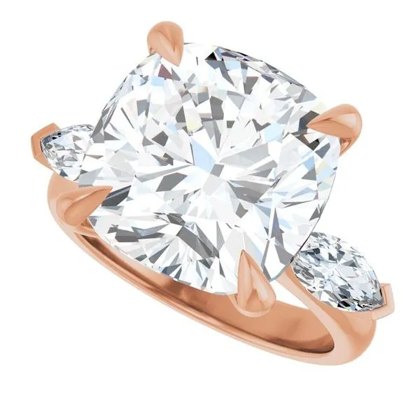 Claw-Prong Three-Stone Engagement Ring Image 5 Shipley's Fine Jewelry Hampstead, MD